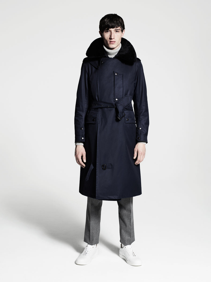 Despatch Riders Coat Grenfell Cloth Navy