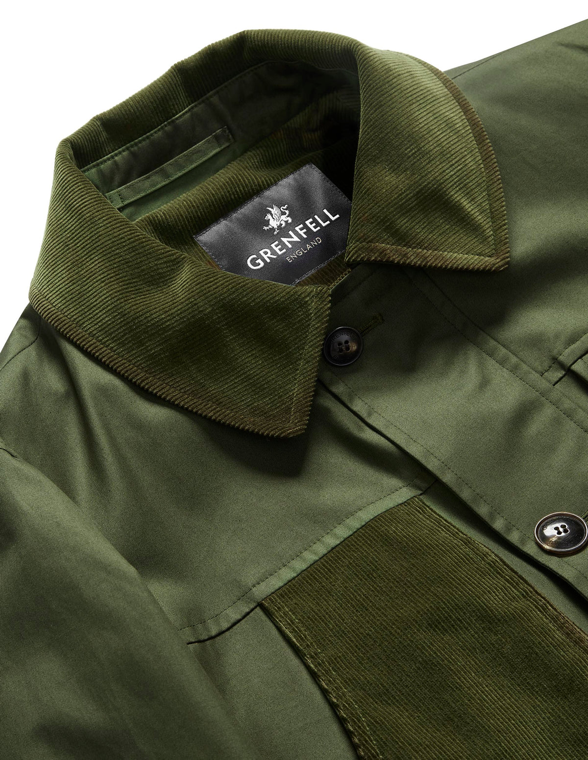 Load image into Gallery viewer, Countryman Grenfell Cloth Green and Corduroy