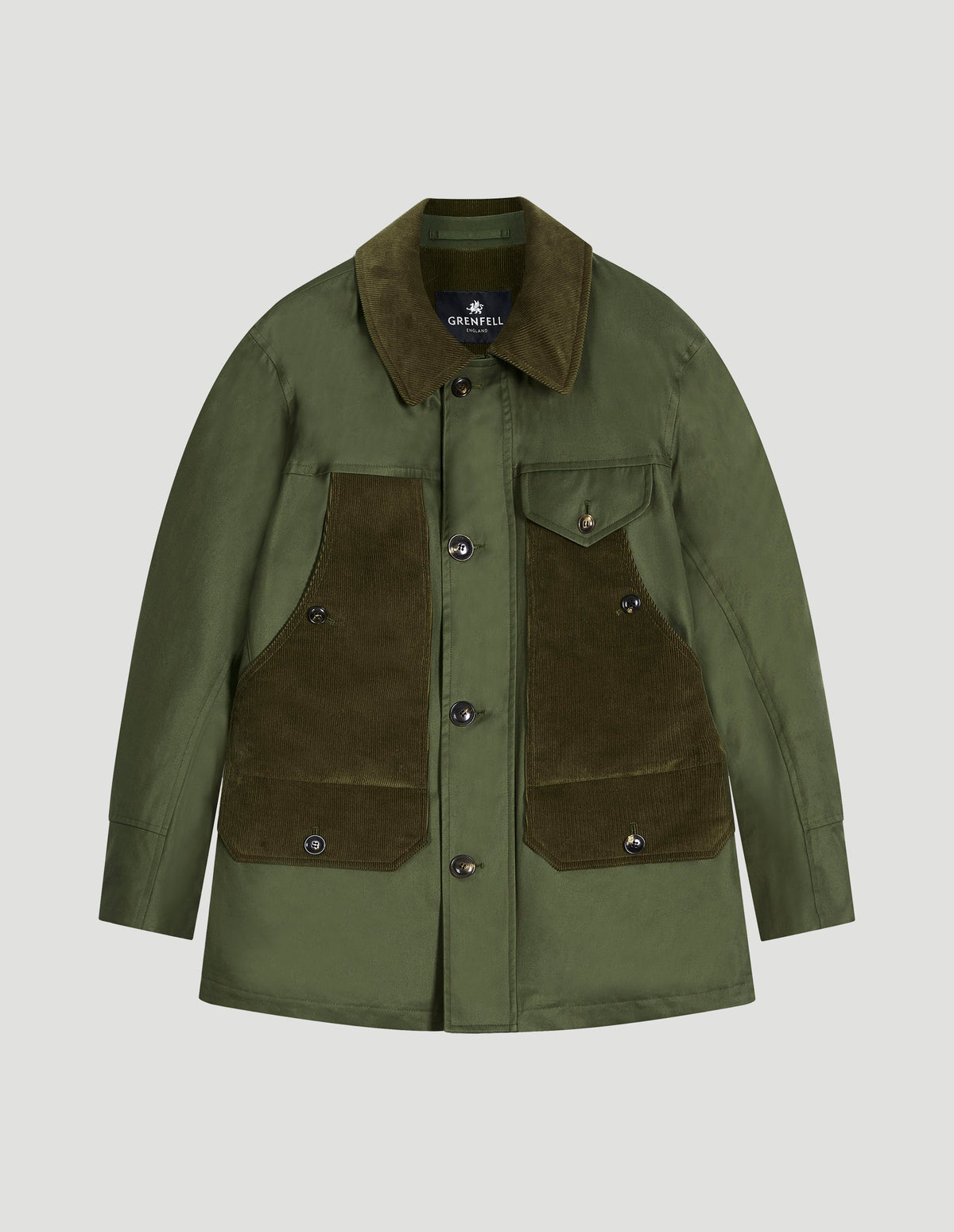 Load image into Gallery viewer, Countryman Grenfell Cloth Green and Corduroy