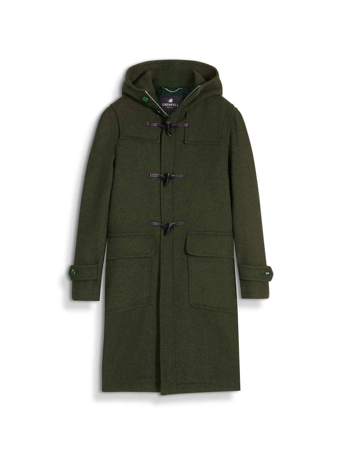Original Duffle Coat Merino Wool Green – Grenfell