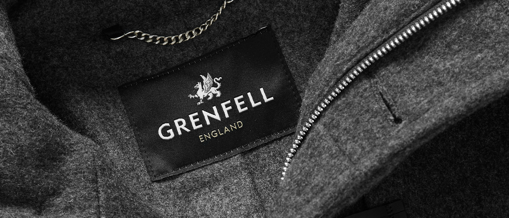 ジャケット・アウター Grenfell Duffle Coat Made In England Original Duffle Coat Merino Wool Grey – Grenfell