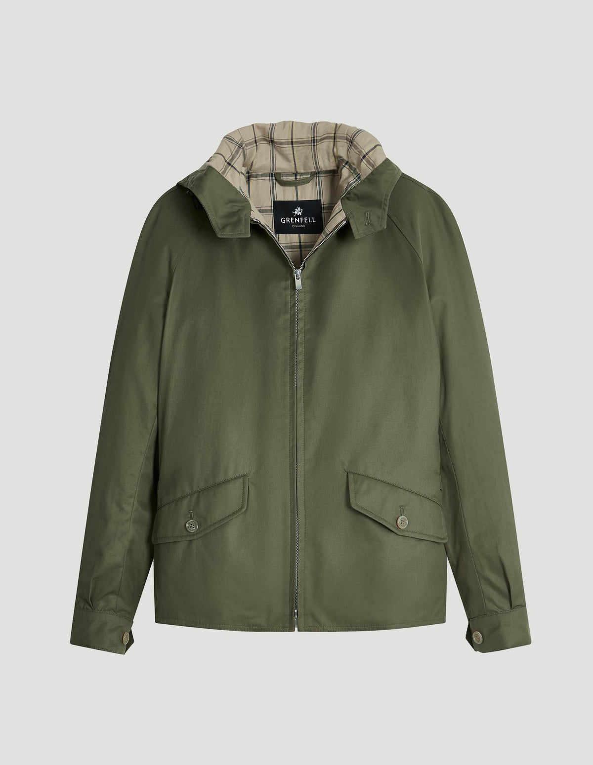 Load image into Gallery viewer, Hooded Golfer Grenfell Cloth Olive