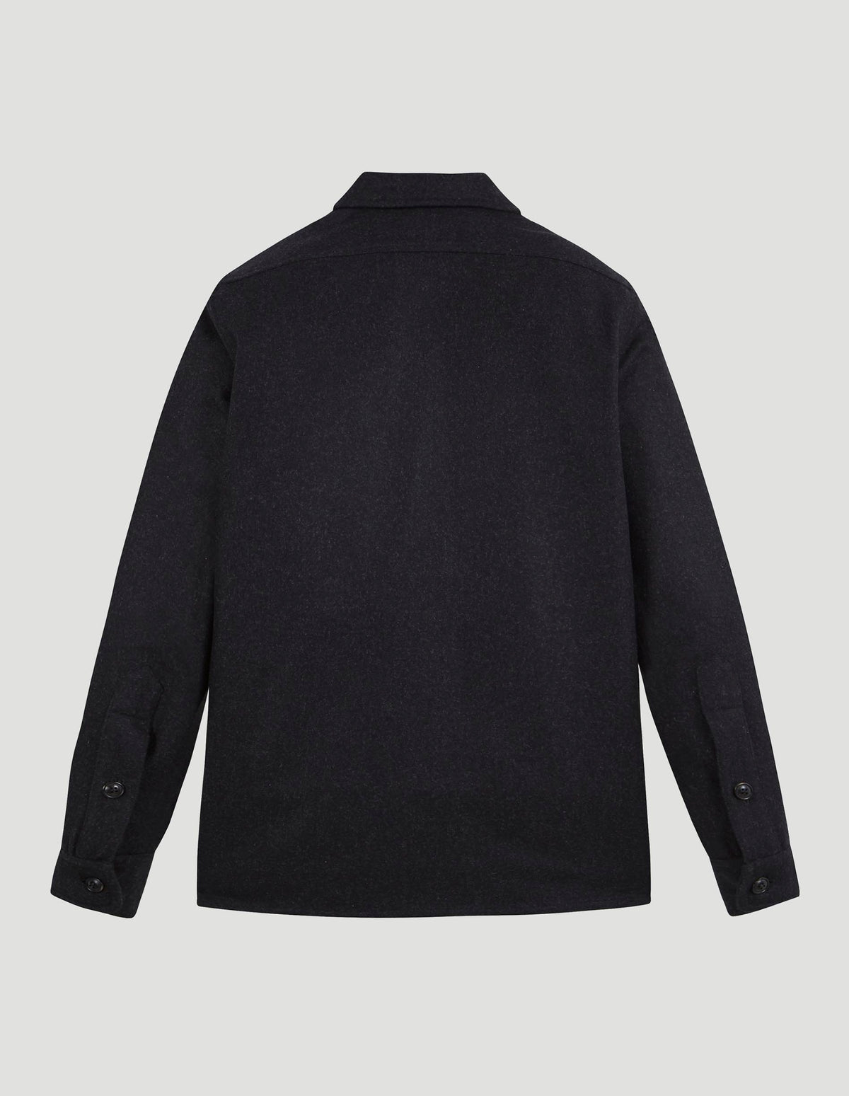 Load image into Gallery viewer, Overshirt Merino Wool Black