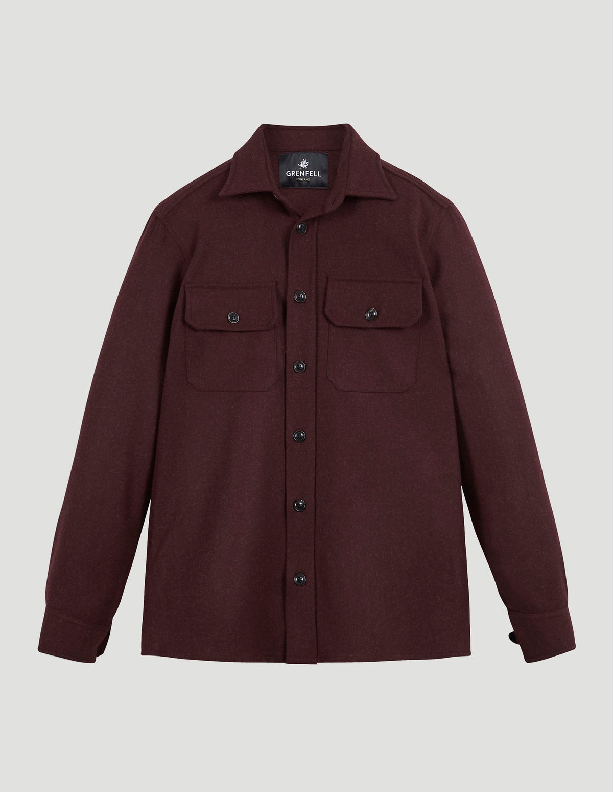 Load image into Gallery viewer, Overshirt Merino Wool Burgundy