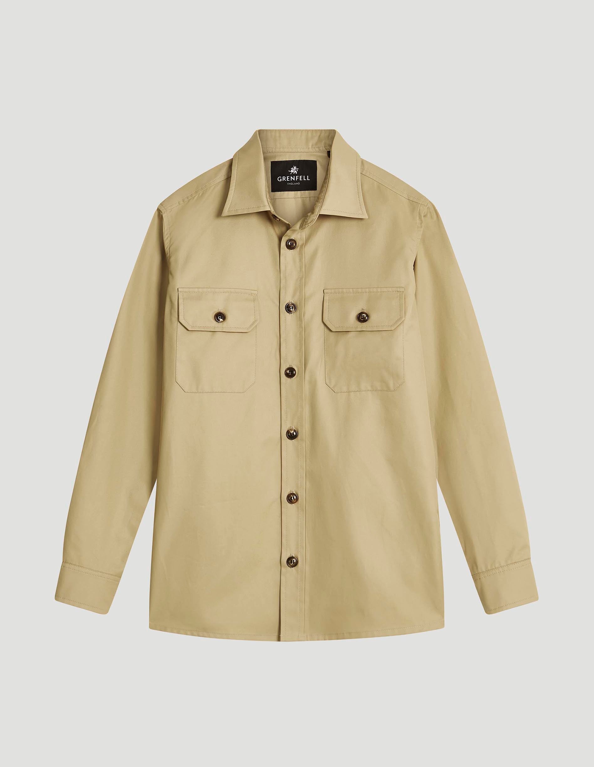 【美品】GRENFELL Overshirts ミリタリーシャツジャケット 美品】GRENFELL Overshirts ミリタリーシャツジャケット