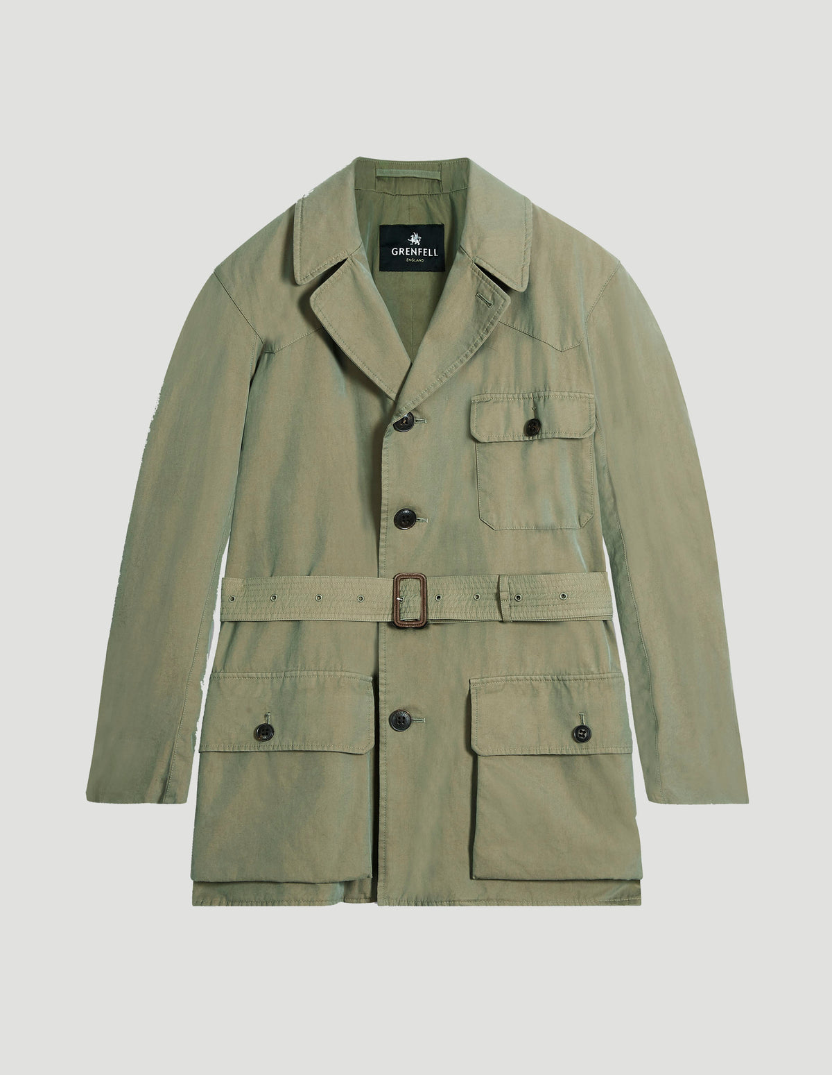 Load image into Gallery viewer, Shooter Cotton Gabardine Laundered Sage